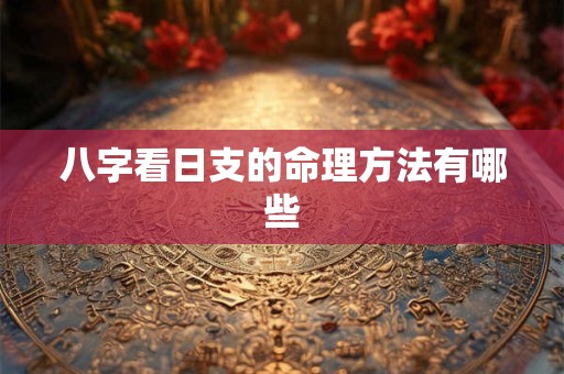 八字看日支的命理方法有哪些