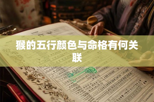 猴的五行颜色与命格有何关联