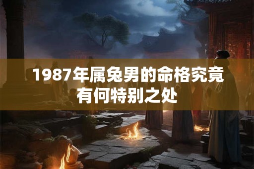 1987年属兔男的命格究竟有何特别之处