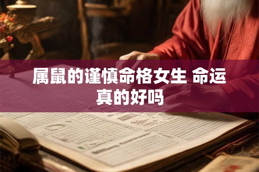 属鼠的谨慎命格女生 命运真的好吗