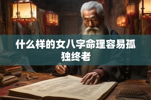 什么样的女八字命理容易孤独终老