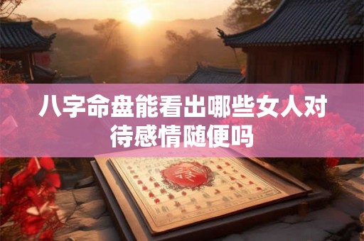 八字命盘能看出哪些女人对待感情随便吗