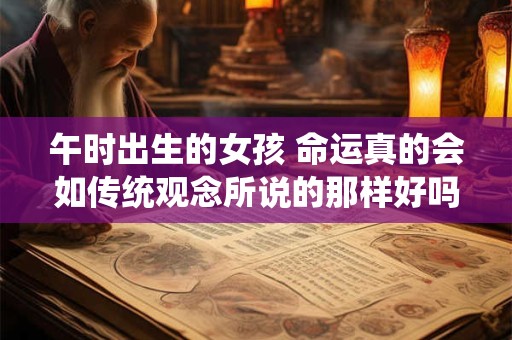 午时出生的女孩 命运真的会如传统观念所说的那样好吗