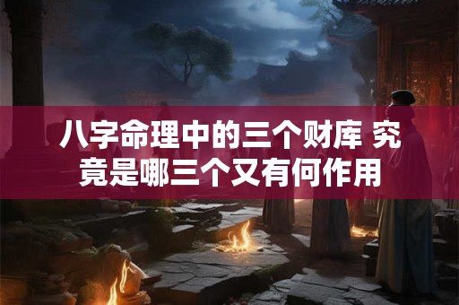 八字命理中的三个财库 究竟是哪三个又有何作用