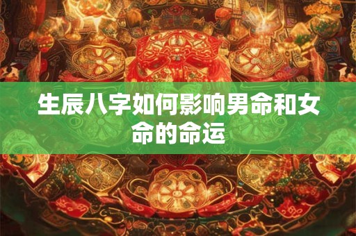 生辰八字如何影响男命和女命的命运