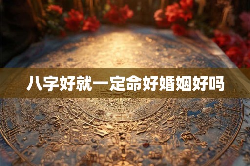 八字好就一定命好婚姻好吗