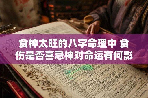 食神太旺的八字命理中 食伤是否喜忌神对命运有何影响