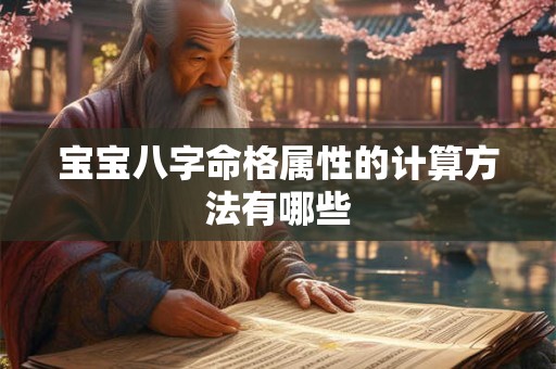 宝宝八字命格属性的计算方法有哪些 宝宝八字命格属性的计算方法有哪些