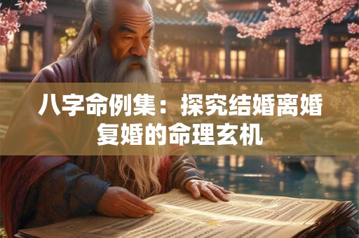 八字命例集：探究结婚离婚复婚的命理玄机