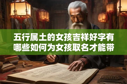 五行属土的女孩吉祥好字有哪些如何为女孩取名才能带来好运