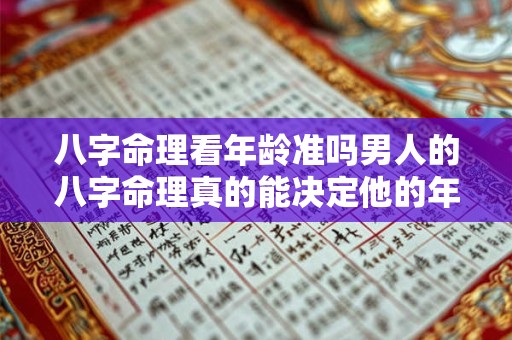 八字命理看年龄准吗男人的八字命理真的能决定他的年龄吗