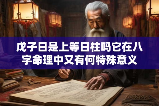 戊子日是上等日柱吗它在八字命理中又有何特殊意义