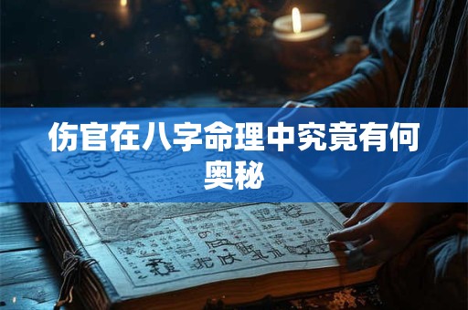 伤官在八字命理中究竟有何奥秘