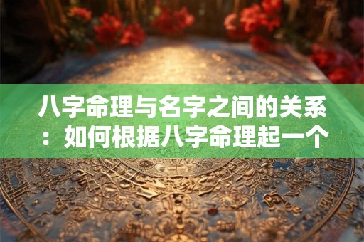 八字命理与名字之间的关系：如何根据八字命理起一个好名字