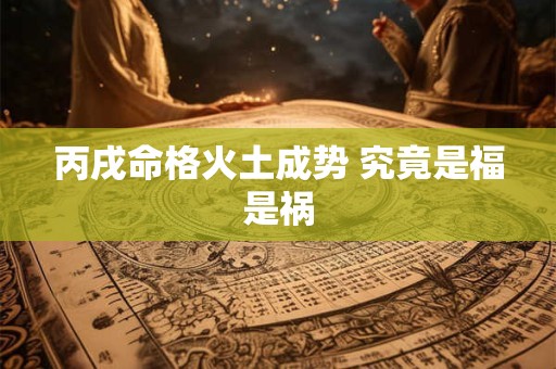 丙戌命格火土成势 究竟是福是祸