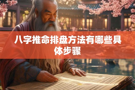 八字推命排盘方法有哪些具体步骤