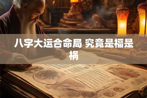 八字大运合命局 究竟是福是祸