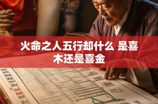 火命之人五行却什么 是喜木还是喜金