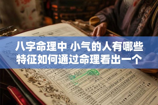 八字命理中 小气的人有哪些特征如何通过命理看出一个人是否小气