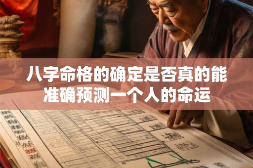 八字命格的确定是否真的能准确预测一个人的命运