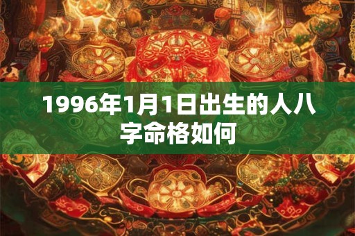 1996年1月1日出生的人八字命格如何