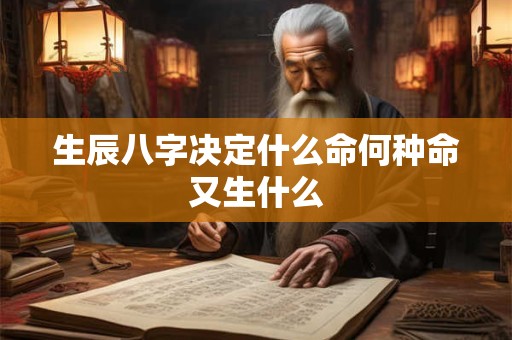 生辰八字决定什么命何种命又生什么