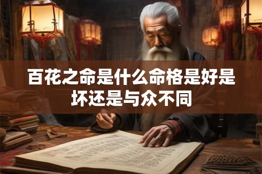 百花之命是什么命格是好是坏还是与众不同