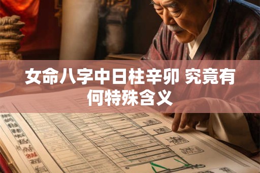 女命八字中日柱辛卯 究竟有何特殊含义