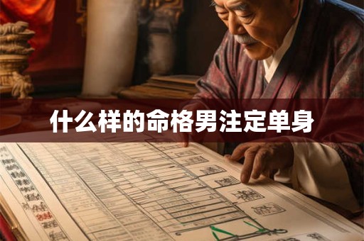 什么样的命格男注定单身