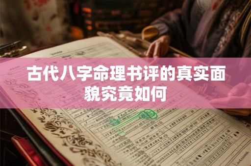 古代八字命理书评的真实面貌究竟如何 古代八字命理书评的真实面貌究竟如何