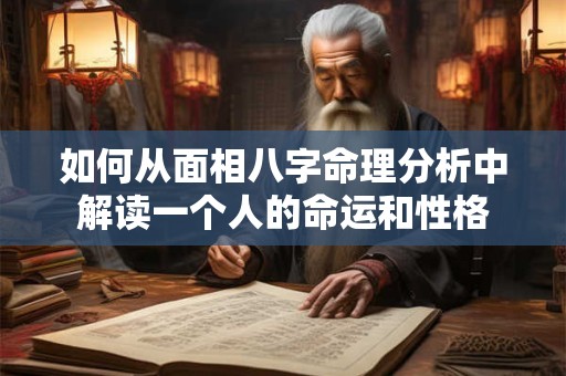 如何从面相八字命理分析中解读一个人的命运和性格