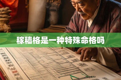稼穑格是一种特殊命格吗