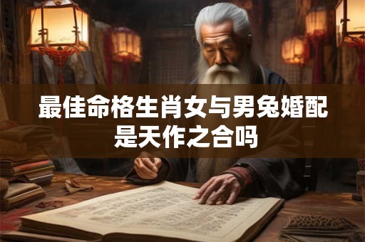 最佳命格生肖女与男兔婚配 是天作之合吗