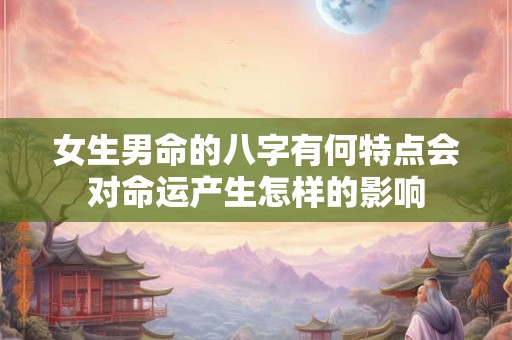 女生男命的八字有何特点会对命运产生怎样的影响