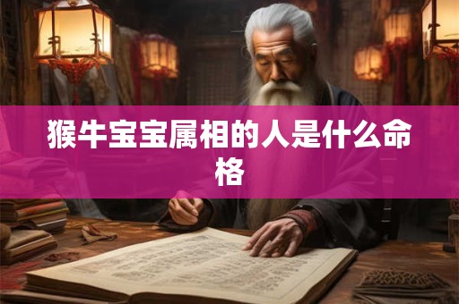 猴牛宝宝属相的人是什么命格
