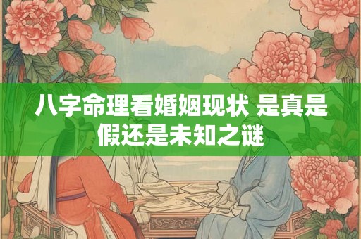 八字命理看婚姻现状 是真是假还是未知之谜