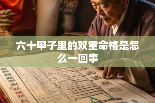 六十甲子里的双重命格是怎么一回事