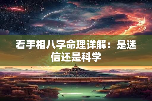 看手相八字命理详解：是迷信还是科学