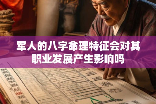 军人的八字命理特征会对其职业发展产生影响吗
