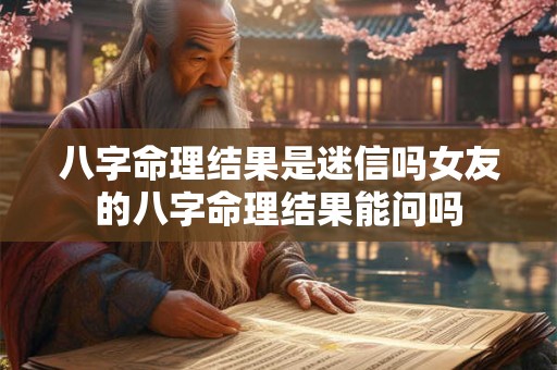 八字命理结果是迷信吗女友的八字命理结果能问吗
