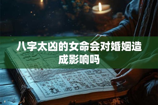 八字太凶的女命会对婚姻造成影响吗