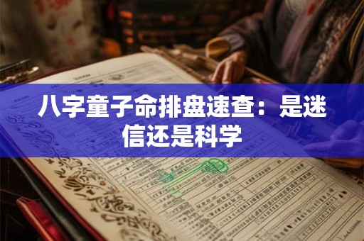 八字童子命排盘速查:是迷信还是科学 八字童子命排盘速查:是迷信还是科学