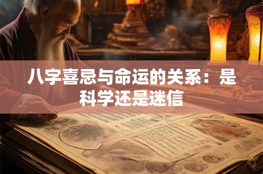八字喜忌与命运的关系：是科学还是迷信
