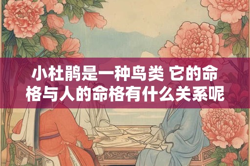小杜鹃是一种鸟类 它的命格与人的命格有什么关系呢 小杜鹃是一种鸟类 它的命格与人的命格有什么关系呢