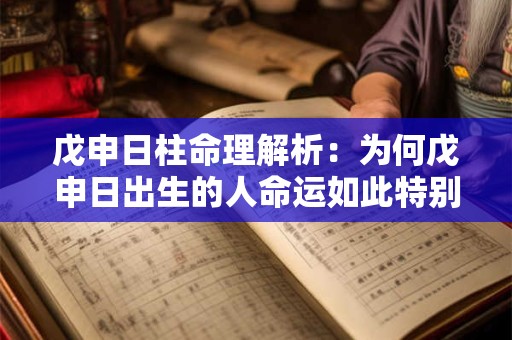 戊申日柱命理解析：为何戊申日出生的人命运如此特别