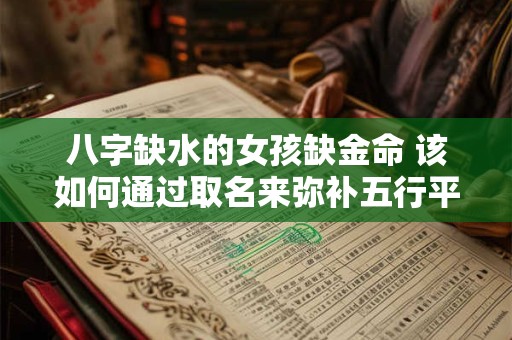 八字缺水的女孩缺金命 该如何通过取名来弥补五行平衡呢