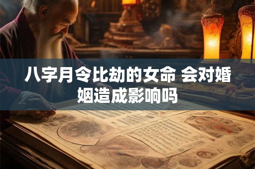 八字月令比劫的女命 会对婚姻造成影响吗 八字月令比劫的女命 会对婚姻造成影响吗