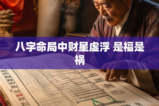 八字命局中财星虚浮 是福是祸
