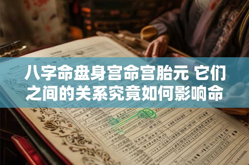 八字命盘身宫命宫胎元 它们之间的关系究竟如何影响命运
