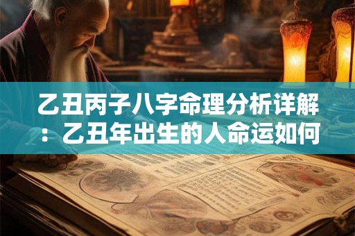 乙丑丙子八字命理分析详解：乙丑年出生的人命运如何